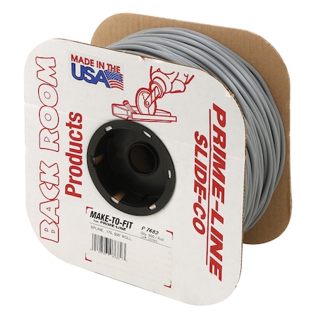 Prime-Line Screen Retainer Spline, 0.175 in., 500 ft. Roll, Gray 1 Roll P 7682